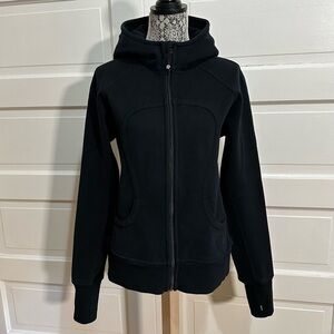 Lululemon Scuba Hoodie II Size 12 Black Flattering Fit $128